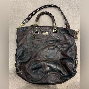 Coach Brown Leather Tote
